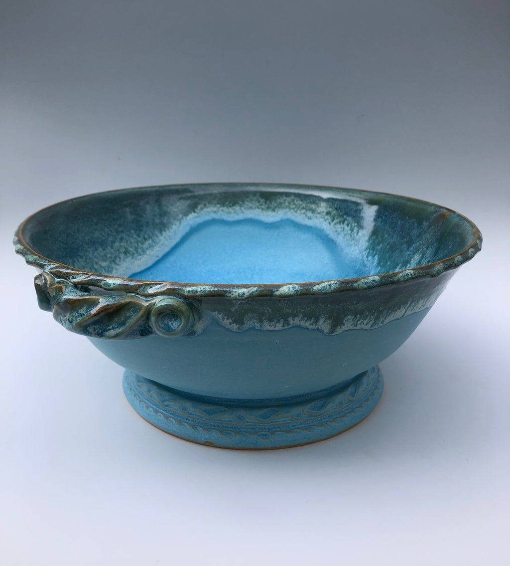 Large Footed Fruit Bowl