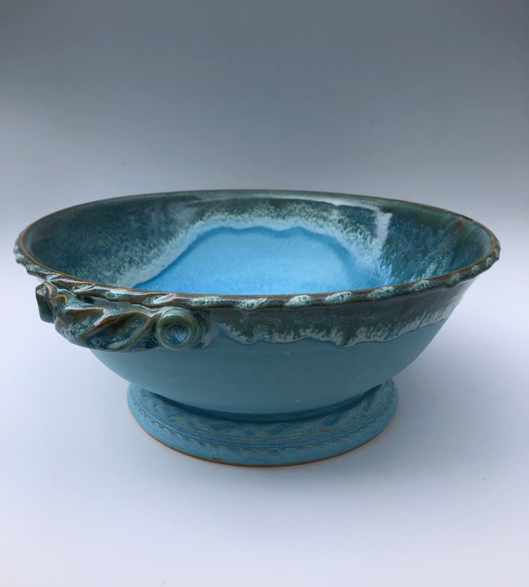 Large Footed Fruit Bowl